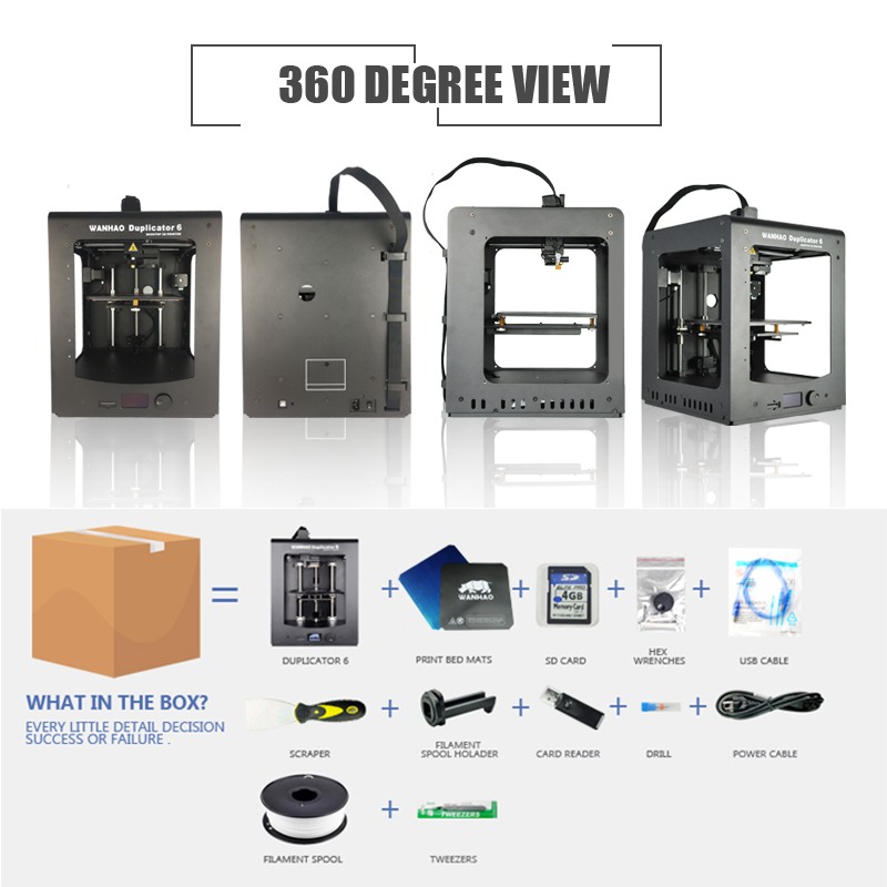 3D принтер Wanhao Duplicator 6 (D6) Plus - Зображення 22