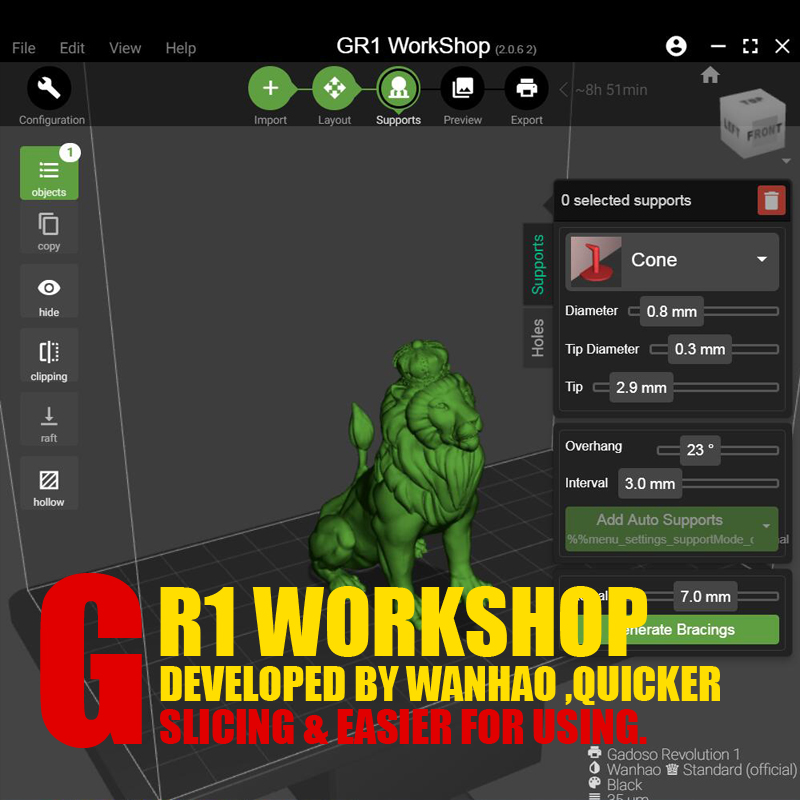 DLP 3D принтер Wanhao Gadoso Revolution 1 (GR1) - Зображення 28