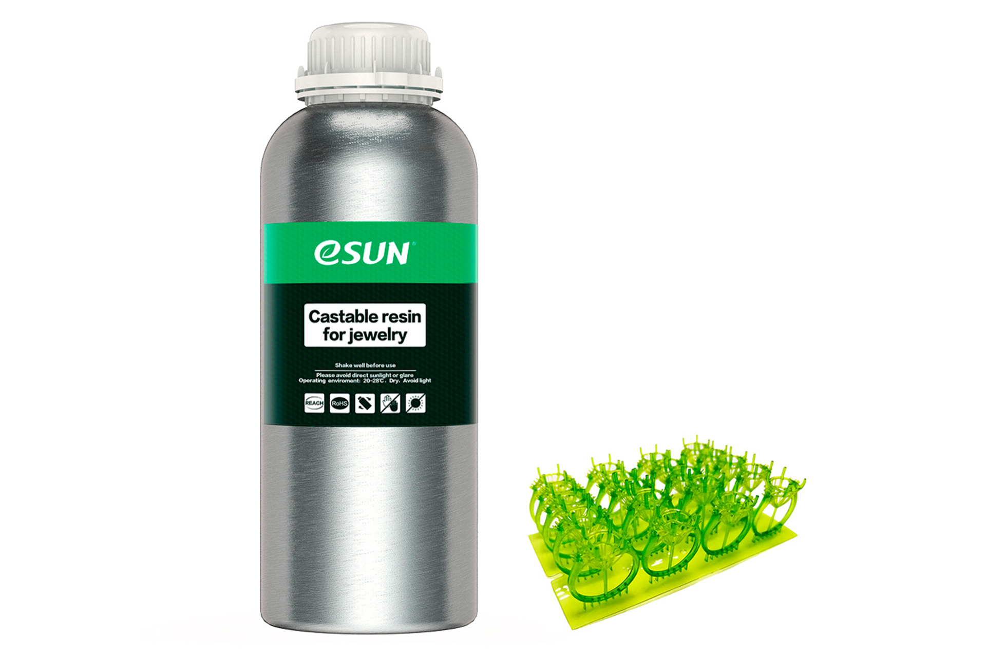 Фотополимерная смола ESUN Castable resin for Jewelry Литьевая, 1кг — изображение 4