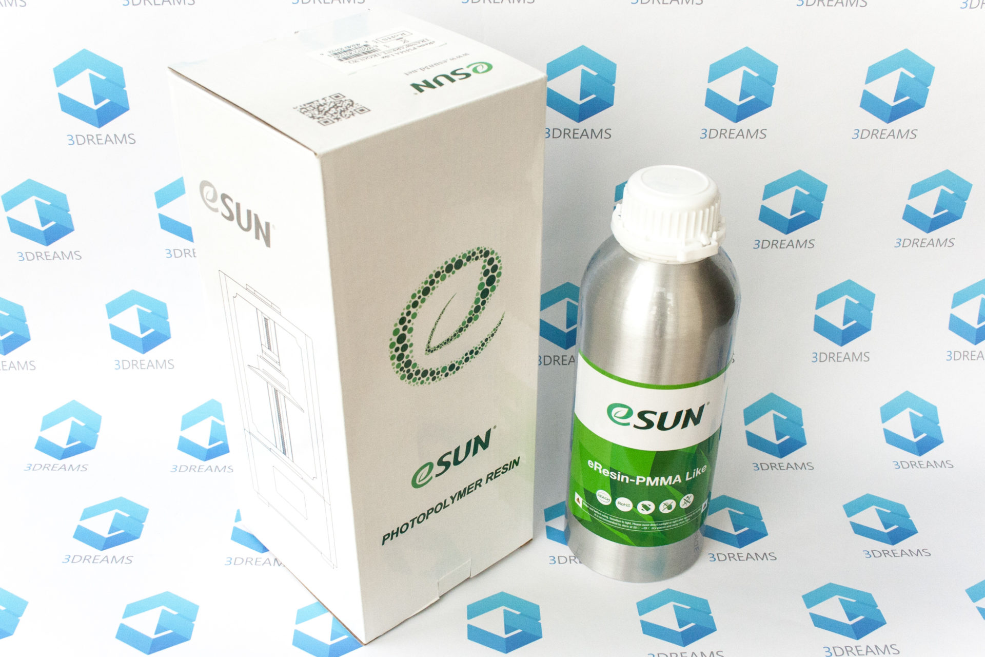 Фотополимерная смола ESUN PMMA Like Resin, 1кг Прозрачный — изображение 4