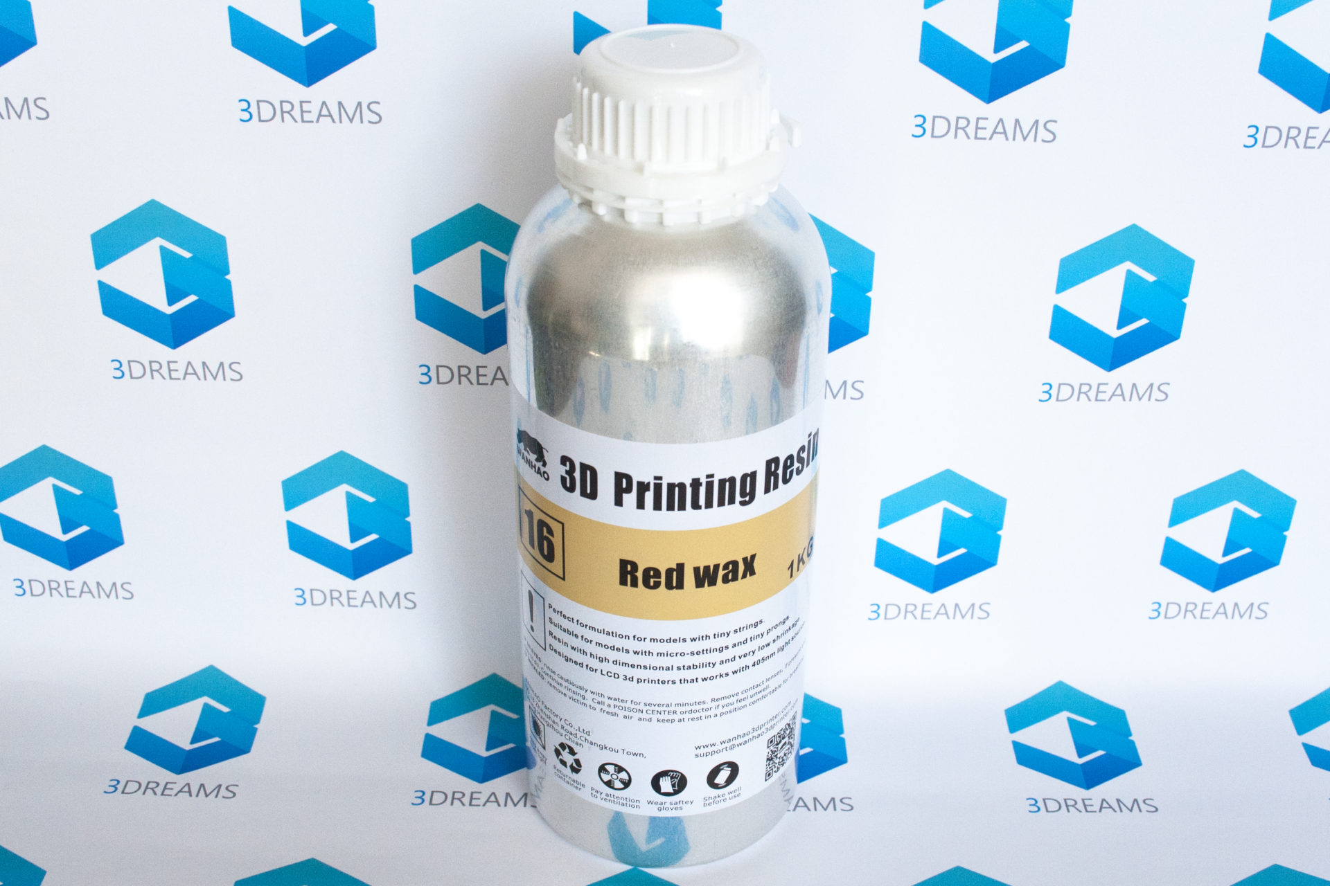 Фотополимерная смола Wanhao Red Wax UV resin, 1л — изображение 5