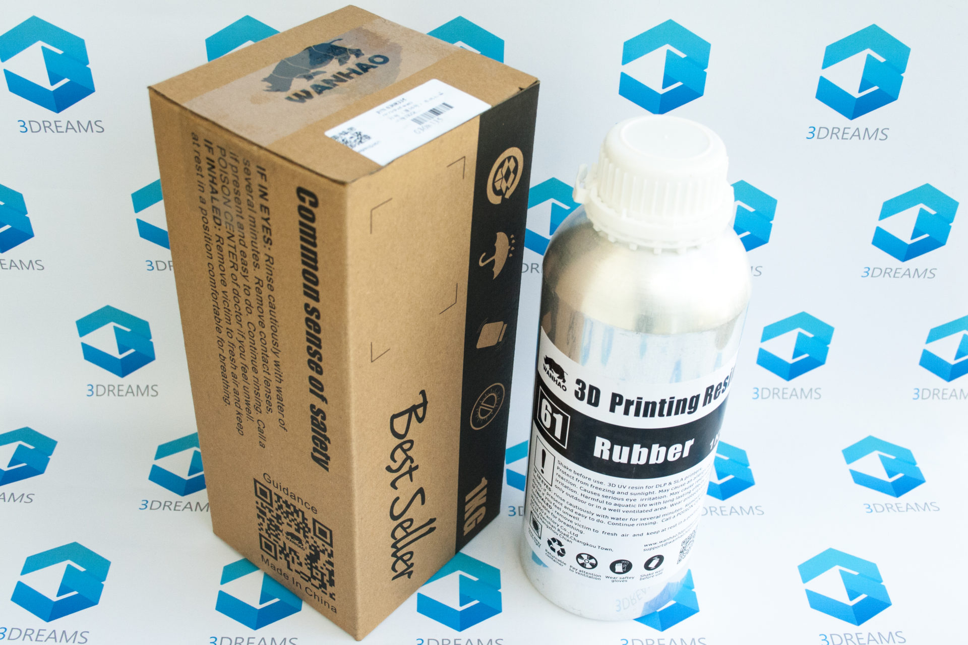 Фотополимерная смола Wanhao Rubber UV resin, 1л — изображение 3