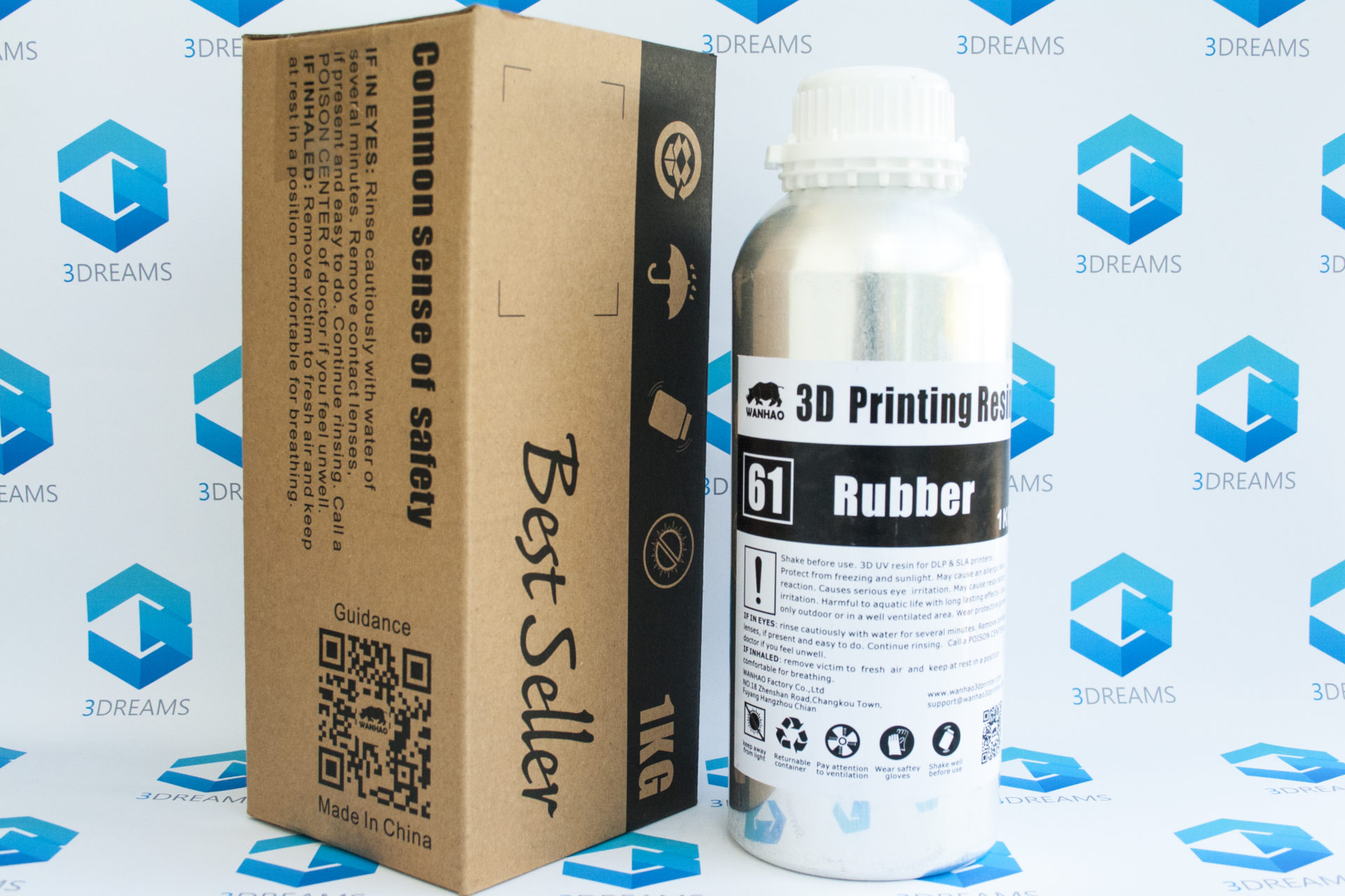 Фотополимерная смола Wanhao Rubber UV resin, 1л — изображение 4