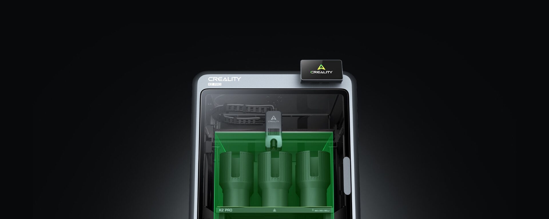 Область печати Creality K2 Pro 300×300×300 мм